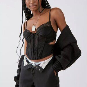 Urban Outfitters Black Out From Under Supernova Modern Love Corset